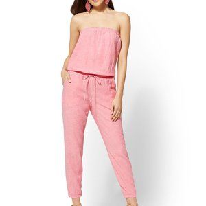 New York & Company Pink Jumpsuit
